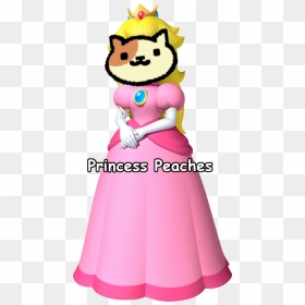 Princess Eaches Mario Bros - Princess Peach Super Mario, HD Png Download - neko atsume png