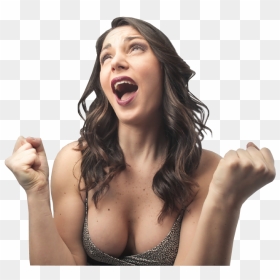Excited Sexy Woman With Clenched Fists - Sexy Woman Png Transparent, Png Download - sexy woman png