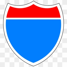 Blank Interstate Highway Sign Png Download - Football Logo Template Png, Transparent Png - highway sign png