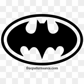 Batman Logo Symbol And Silhouette Stencil Vector - Batman Logo Svg Free, HD Png Download - batman silhouette png