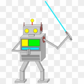 Robot Jedi 2015082521 Clipart - Cartoon, HD Png Download - jedi png