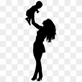 Cute Happy Womens Day, HD Png Download - children silhouette png