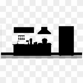 Silhouette, Hd Png Download - Kitchen Silhouette Png Vector, Transparent Png - kitchen png