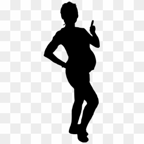 Pregnant Woman Silhouette Png - Taekwondo Side Kick Silhouette, Transparent Png - hand silhouette png
