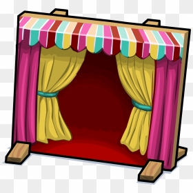 Club Penguin Rewritten Wiki, HD Png Download - red curtains png