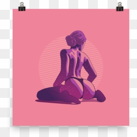 Printed Watercolour Hot Girl Poster Of Sexy Woman In - Sexy Hot Woman Png, Transparent Png - sexy woman png