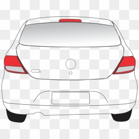 Family Car,automotive Exterior,compact Car - Cartoon Car Back View, HD Png Download - car rear png