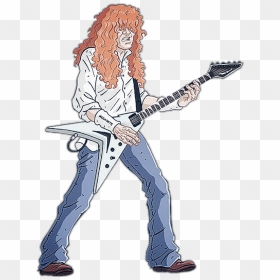 #davemustaine #guitarmaster #redhead #guitarist #megadeth - Cartoon Dave Mustaine Png, Transparent Png - megadeth logo png