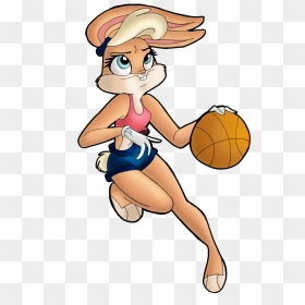 Basketball Clipart Bugs Bunny - Lola Bunny Bugs Bunny, HD Png Download - basketball emoji png