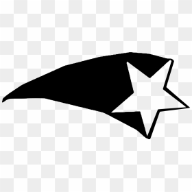 Cartoon Shooting Star Transparent Png, Png Download - star silhouette png