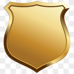 Badge Clipart Gold, HD Png Download - gold shield png