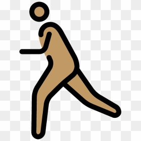 Person Running Emoji Clipart - Human Skin Color, HD Png Download - basketball emoji png