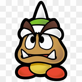 Paper Mario Blue Goomba, HD Png Download - goomba png