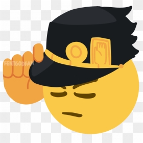 Jojo Bizarre Adventure Emoji, HD Png Download - jotaro hat png