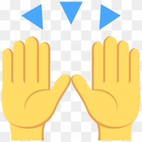 Raising Hands Emoji Png, Transparent Png - vhv