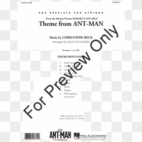 Transparent Ant Man Png - Partitura This Is Me, Png Download - ant man png