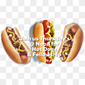 Hot Dog Thursday - Chili Con Carne Hot Dog, HD Png Download - hot dogs png