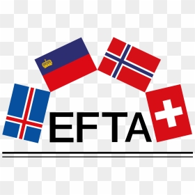 Efta Logo No Outline With Lines 01 - European Free Trade Association, HD Png Download - red lines png