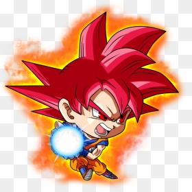 Goku Ssj God Chibi, HD Png Download - dragon ball super png