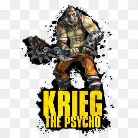 Krieg The Psycho By Thatcraigfellow - Borderlands 2, HD Png Download - borderlands png