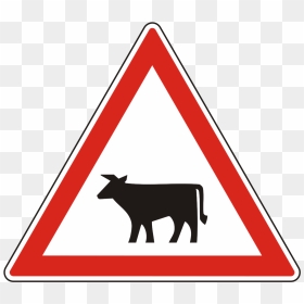 Sign With Cow Meaning, HD Png Download - highway sign png