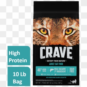 Crave Grain-free With Protein From Salmon & Ocean Fish - Crave Dry Cat Food, HD Png Download - ocean fish png