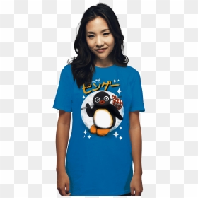 The Pingu Show - Aggretsuko T Shirt Glow In The Dark, HD Png Download - pingu png