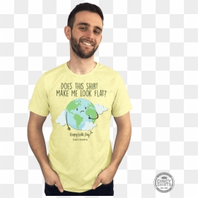 Does This Shirt Make Me Look Flat - Manatee, HD Png Download - flat earth png