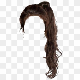#hair #ponytail #brunette #brown #brownhair #hairup - Brown Ponytail Hair Png, Transparent Png - ponytail png