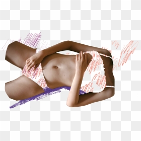 Collage Of A Woman Exploring Her Naked Body Whilst - Lingerie Top, HD Png Download - sexy woman png