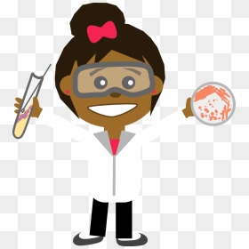 Scientist Clipart, HD Png Download - ponytail png