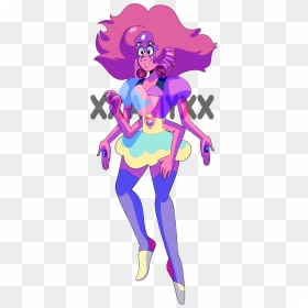 Rose Pearl And Garnet Fusion, HD Png Download - steven universe garnet png