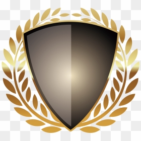 Medal Dark Shield Metal Design Transprent Png - National Latin Honor Society, Transparent Png - gold shield png
