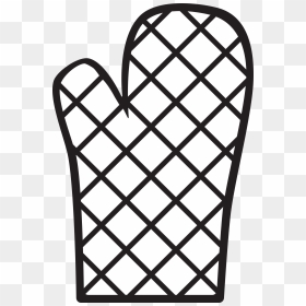 Oven Mitt Clip Arts - Oven Mitt Clipart Black And White, HD Png Download - kitchen png