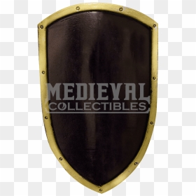 Black And Gold Ready For Battle Kite Shield - Emblem, HD Png Download - gold shield png