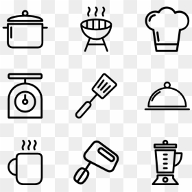 Kitchenware Vector Cooking Pattern - Kitchen Icon Vector Png, Transparent Png - kitchen png