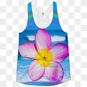 Hawaiian Plumeria Women"s All-over Racerback Tank - Frangipani, HD Png Download - plumeria png