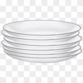 Stack Of Plates Png, Transparent Png - white plate png