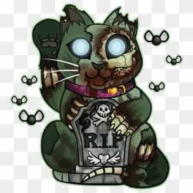 Part Of A Maneki-neko Series Based On Horror And Supernatural - Maneki Neko Horror, HD Png Download - neko atsume png