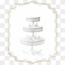 Shop-preview White Loppy Band Cake Plate, HD Png Download - white plate png