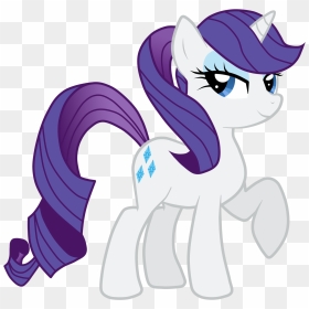 Rarity Sweetie Belle Rainbow Dash Horse Mammal Purple - My Little Pony Rarity Ponytail, HD Png Download - ponytail png