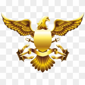 Image Freeuse Stock Golden American Falcon Transprent - Gold Eagle Logo Png, Transparent Png - gold shield png