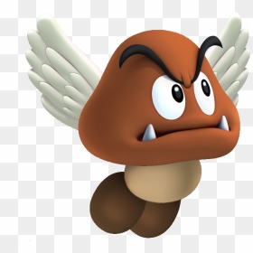 Goomba Transparent Flying Banner Library - Goomba Mario Bros Png, Png Download - goomba png