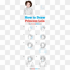 How To Draw Princess Leia - Folder Icon, HD Png Download - princess leia png