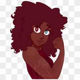 Human Garnet Warmup   her Hair Is So Fun To Draw - Human Garnet Steven Universe, HD Png Download - steven universe garnet png