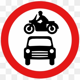 Area,symbol,sign - Road Signs No Motor Vehicles, HD Png Download - highway sign png
