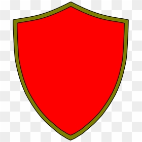 Shield Vector Png Red, Transparent Png - gold shield png