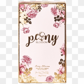 Pb05 Peony Blossom Deluxe Soy Candle Box - Candle, HD Png Download - peonies png