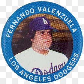 Fernando Valenzuela Los Angeles Dodgers Sports Button - Fernando Valenzuela Png, Transparent Png - dodgers png