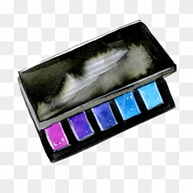 Hand Painted Blue Series Eyeshadow Box Png Transparent - Eye Shadow, Png Download - eyeshadow png